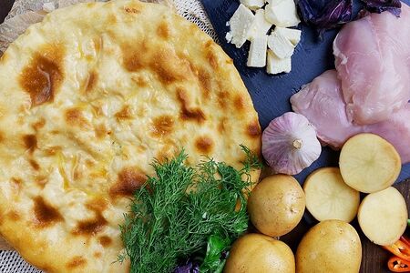 Пирог с картошкой и сыром