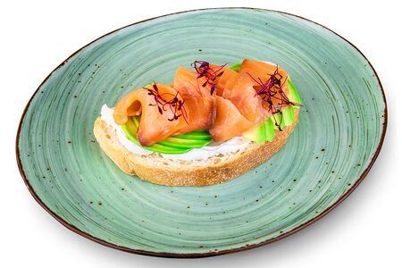 Брускетта с форелью