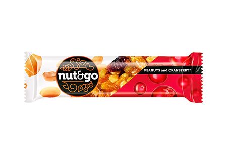 Батончик с арахисом и клюквой Nut&Go