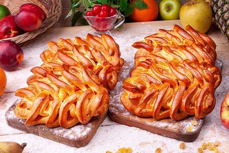 Плетенка Абрикос-яблоко