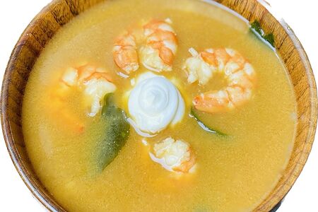 Мисо суп с креветками