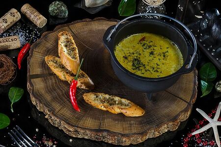 Норвежский суп с семгой