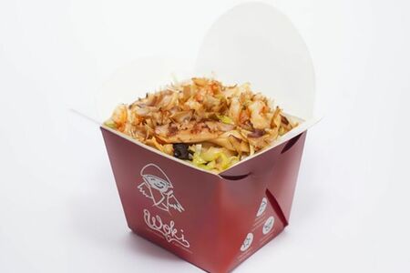 Удон с курицей и овощами в соусе Терияки