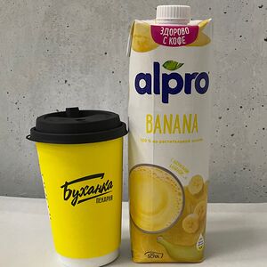 Кофе Латте на банановом молоке