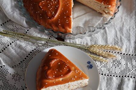 Пирог Кура и грибы