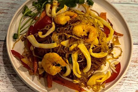 Стеклянная лапша с морепродуктами