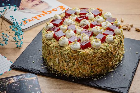 Торт слоеный фисташковый Альфред Нобель