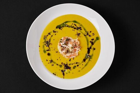 Кукурузный суп с крабом