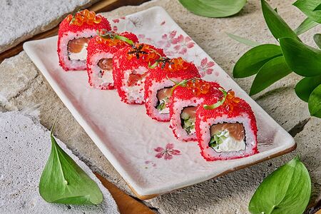 Лосось понзу с икрой