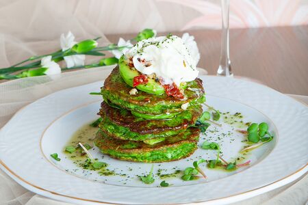 Зеленые оладьи