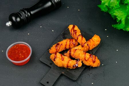 Тигровая креветка в кляре