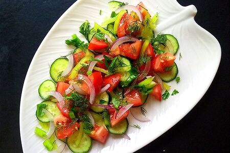 Острый овощной салат