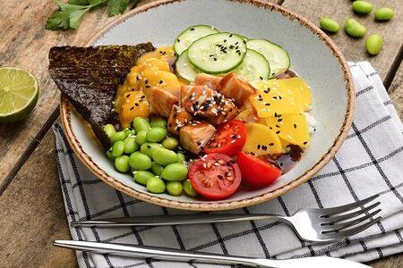 Поке с курицей