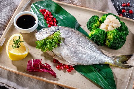 Дорада на пару