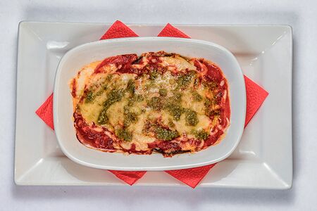 Овощная запеканка с моцареллой