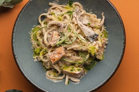 Паста с куриным филе