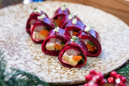 Новогодний ролл Шуба