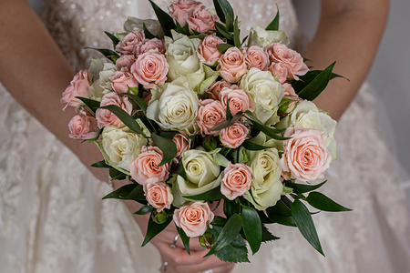 Свадебный букет Розовая нежность