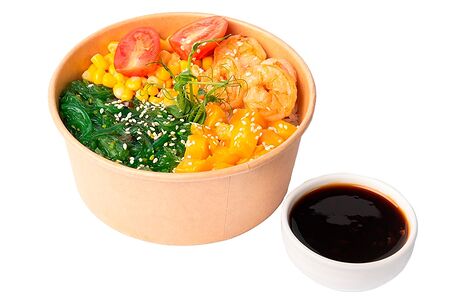 Поке-боул с креветками