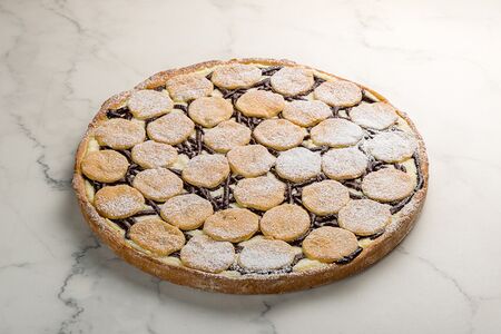 Пирог Творожник с шоколадом