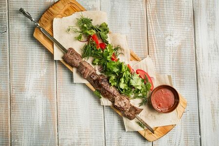 Кавказский шашлык из баранины