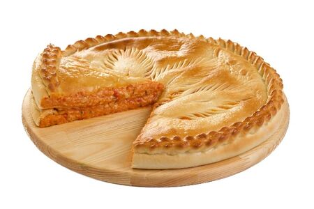 Фирменный пирог Томат-моцарелла