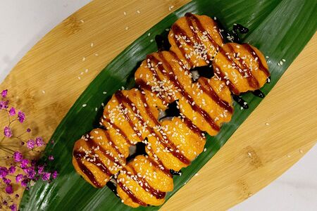 Запечённый краб-лосось