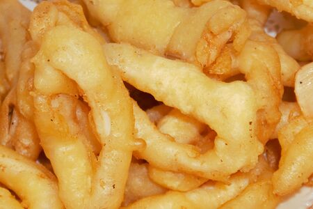 Кольца кальмара в кляре