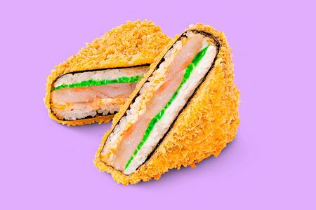 Криспи онигири с креветкой