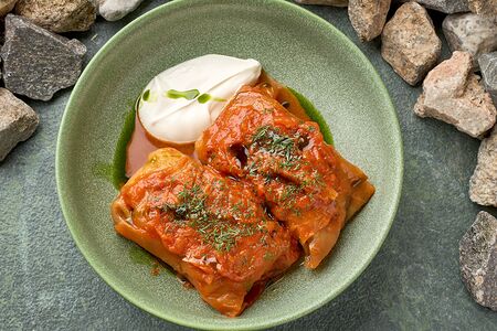 Голубцы с деревенской сметаной