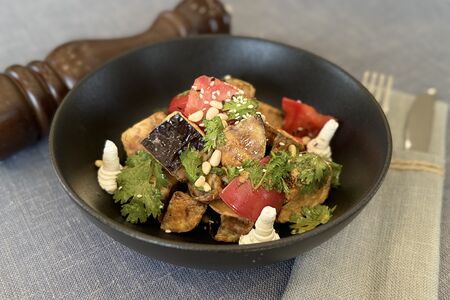 Хрустящий баклажан с рикоттой