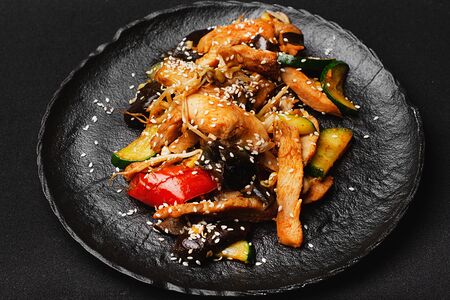 Теплый салат Баклажан