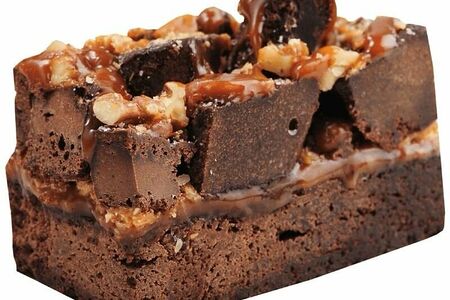 Брауни Рок Слайд с карамелью и орехами