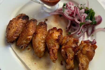Шашлык из куриных крылышек 