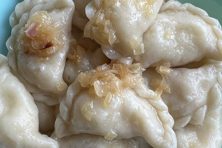 Вареники с картофелем и белыми грибами