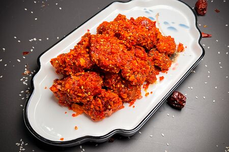 Судак в соусе Кунг Пао и санлясу