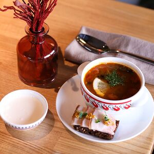 Солянка Мясная с копченостями