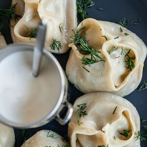 Манты с рубленой говядиной