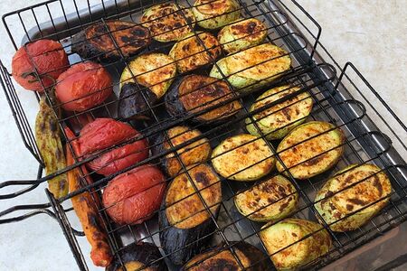 Овощи на мангале