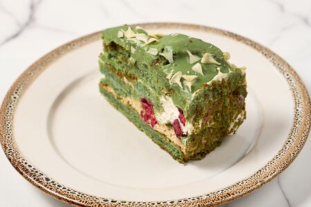 Торт Фисташка-малина