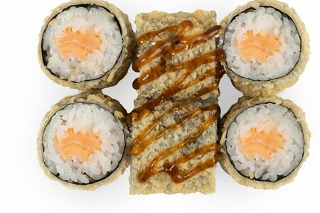 Сань-ролл темпура с лососем