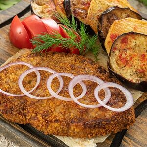 Котлета с овощами