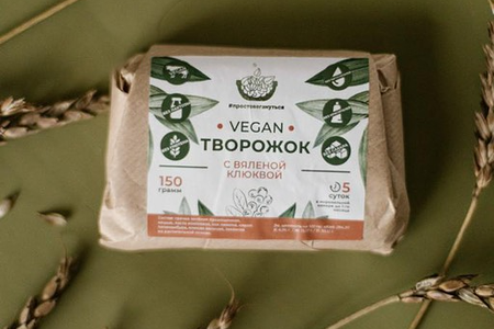 Творожок с клюквой