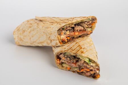 Двойная шаурма с говядиной