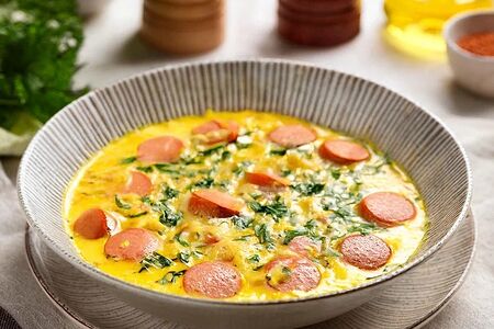 Сырный с сосисками