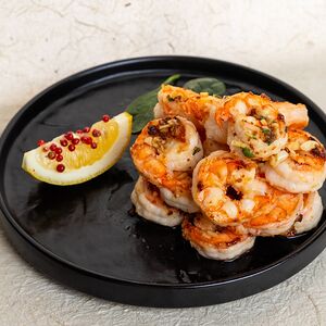 Жареные тигровые креветки