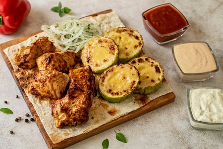 Ланч с индейкой и кабачками