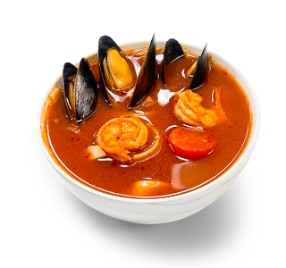 Суп томатный с морепродуктами