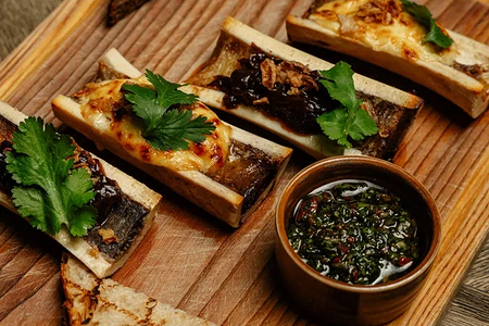 Запеченая мозговая кость