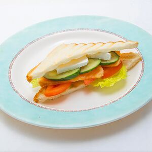 Тост с семгой